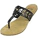 Alpine Swiss Womens Suede Lined Cutout T-Strap Flip Flop Thong Sandals