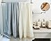 Taprilt Durable Antibacterial Bamboo & Cotton, Bath Towels, 450Gsm, Set of 2, (Beige, Blue)
