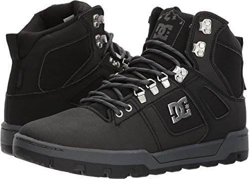 DC Men's Spartan High WR Boot, Black/Black/Dark Grey, 7.5 D D US