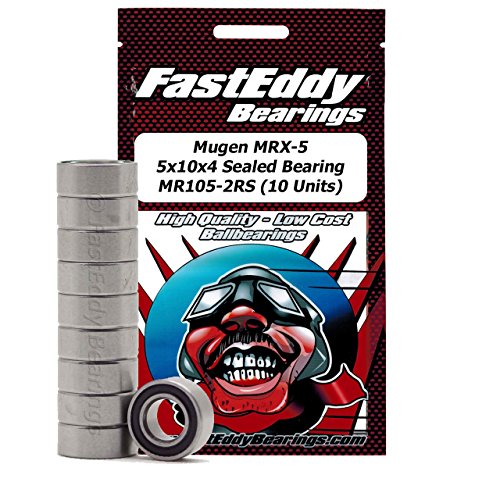 Mugen MRX-5 5x10x4 Sealed Ball Bearings for RC Cars MR105-2RS (10 Units)