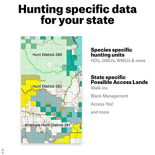 ONX Hunt: California Hunt Chip for Garmin GPS - Hunting Maps with Public & Private Land Ownership - Hunting Units - Includes Premium Membership Hunting App for iPhone, Android & Web