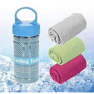 SUKYED Cooling Towels,Ice Towel,Chilly Towel, Instant Cooling Relief,Super Absorbent Microfiber Towel for Yoga,Sport,Gym,Workout,Camping,Fitness,Running,Workout&More Activities
