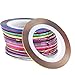 UNKE Pretty Nail Art Sticker Rolls Striping Tape Line For Decoration Nail Art 32 Colors