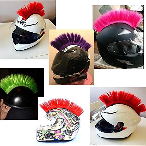 Namecute Skinhead Wig Black Helmet Mohawk Wig Costumes Hairpiece