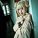NEWNESS Cosplay Wig Short Blonde Ponytail Synthetic Anime Wig for My Hero Academia Himiko Toga