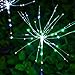 100LEDs Solar Firework Light, 2 Pack LED Copper Wire Strip String Fairy Light Soft Starburst Light Xmas Wedding Party Festival Outdoor Decoration DIY
