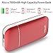 Letouch Rechargeable Hand Warmer 7800mAh Power Bank, Portable Double-Sided Heating Reusable Electric Hand Warmer, USB Mobile External Battery Charger Winter Great Gift for Women,Man (7800mAh Red)