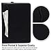 iPad Pro 9.7 Case, iPad Pro 9.7 inch Case,Jumtent Leather Stand Folio Case Cover Compatible iPad Pro 9.7 inch 2016, with Card Slots,Document Pocket,Pencil Holder,Hand Strap (Black)