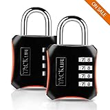 TACKLIFE 2 Pack Combination Lock 4 Digit Padlock for Gym, School, Fence, Case, Toolbox and Hasp Storage-HCL3B