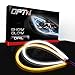 OPT7 Show Glow 20-Inch LED Headlight Liner DRL Tube with Switch-back Amber Turn Signal and White Accent Light