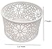 Blu Monaco White Desk Organizer for Women - 3 Piece Desk Accessories Set - Paper Clip-Accessory Tray, Sticky Note Holder, Pen Cup - White Floral Sunflower Pattern