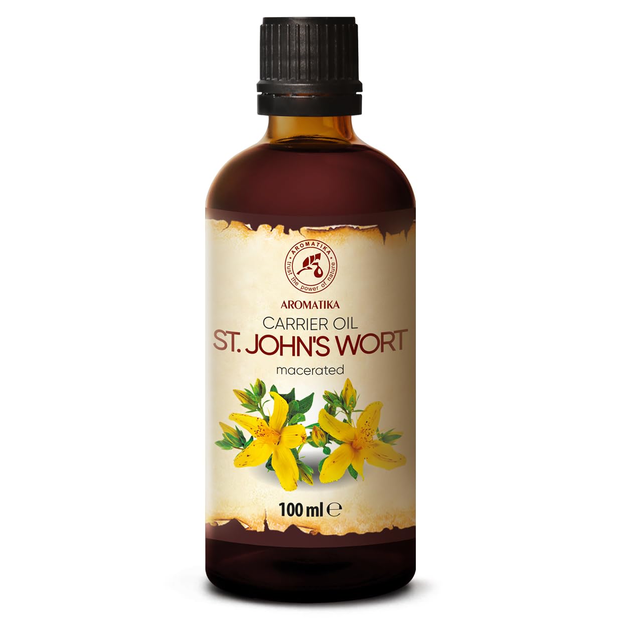 St. John's Wort Oil 100 ml - Pure & Natural - Base Oil - Hair - Skin - For DIY Use, Blends, Crafting