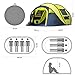 Qisan 4 Person Automatic Camping Tent Outdoor Pop-up Tent Waterproof Quick-Opening Tents Canopy with Carrying Bag Easy to Set up