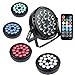 Black Lights, KOOT Strobe Lights UV Stage DJ Lighting 72W 36 LEDs Up Wash Disco Party Supplies by DMX and Remote Control for Karaoke Club Bar Wedding Show