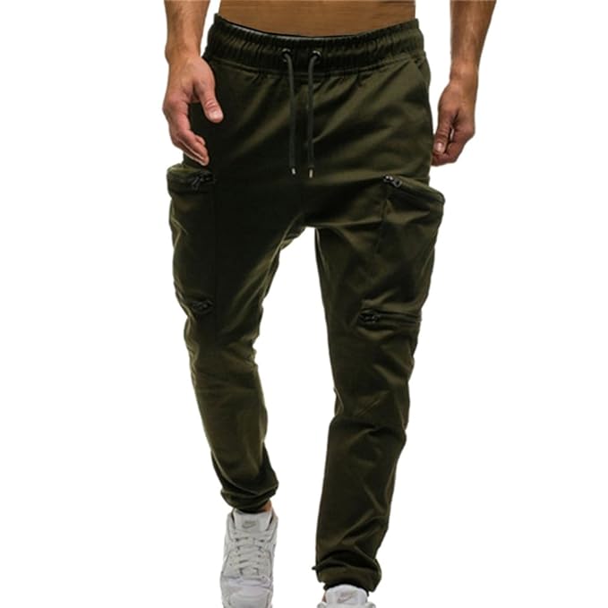 Mxssi Hombre Deportivo Pantalones Fitness Jogging Running