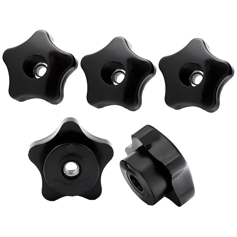SYDARSYN M8 Star Knobs Clamping Nuts Plastic Star Head Handle Nuts Female Thread Thumb Nut (5PCS)