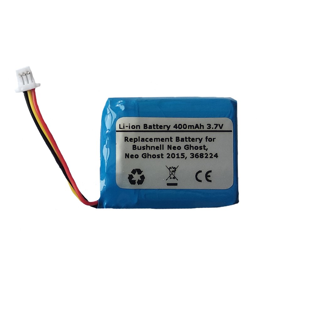 400mAh 3.7V Replacement Battery for Bushnell Neo Ghost, Neo Ghost 2015, Fit AE542730P