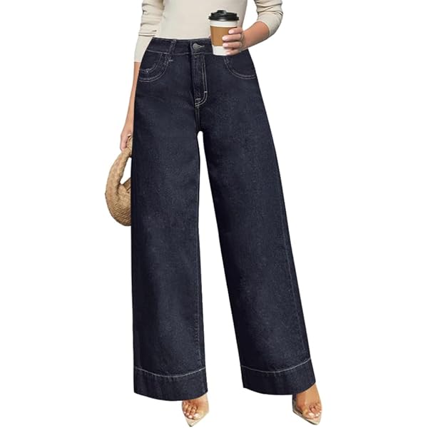 Jeans Sweatpant Seraphae Donna - Vita Alta, Gamba Larga, Cotone E Poliestere - Foto 6