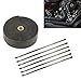 AURELIO TECH 50ft Fiberglass roll Black Racing Exhaust Header Pipe Wrap Tape Ties Combo KIT