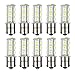 HOTSYSTEM LED Light Bulbs 1156 1141 7506 P21W BA15S 18-5050SMD for Car RV SUV Camper Trailer Trunk Interior Reversing Backup Tail Turn Signal Corner Parking Side Marker Lights(WarmWhite,Pack of 10)