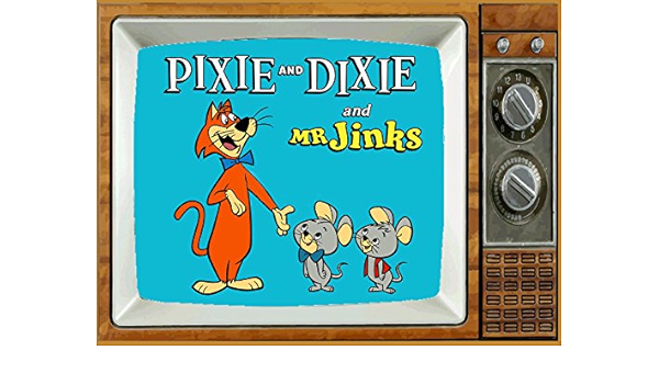 Pixie Dixie y Mr. Jinks TV imán para nevera 2 