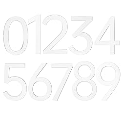 5 Inch Adhesive Numbers, White house Numbers for