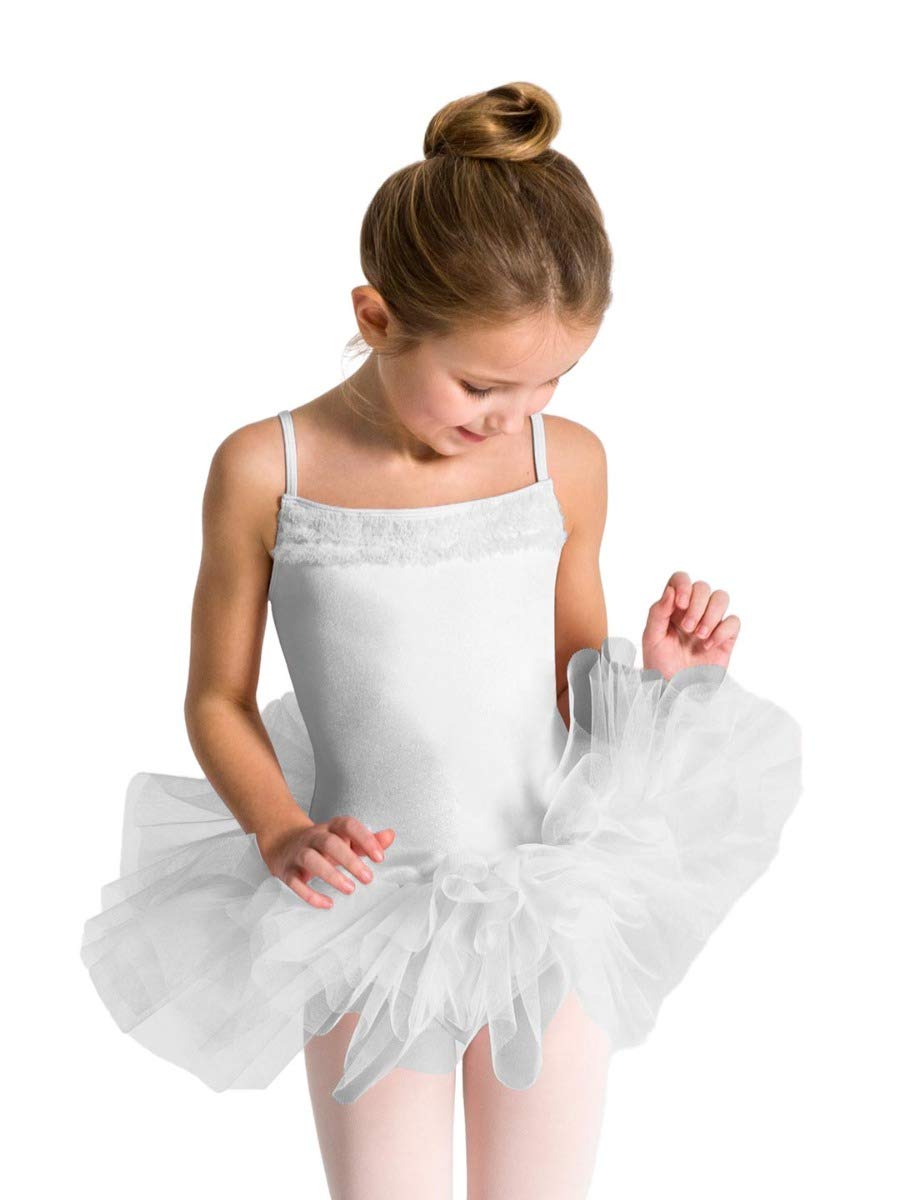 Capezio Women 11307C Ruffle Tutu Dress - WHITE, Large