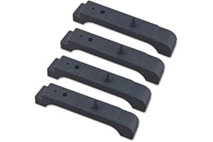 4-Pack Rubber Radiator Mounting Cushions for 1968–1981 4-Core Radiators – Black Automotive Cooling System Isolators, Vintage 