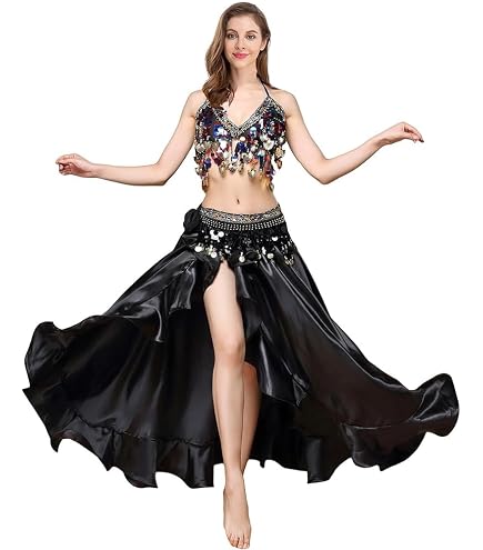 Amazon.com: ORIDOOR Women's Belly Dance Dress Belly Dance Crop Top