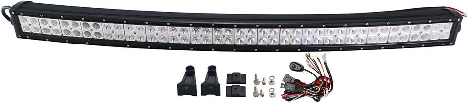 Auto Jare 42inch 50inch 240 W 288 W Curved LED Work Spot Light Bar for Tractor Digger Ute UTV Offroad SUV ATV 12 V 24 V [Energy Class A+]