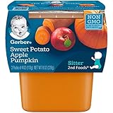 Gerber Purees 2nd Foods Sweet Potato Apple Pumpkin Puree, 8 Count
