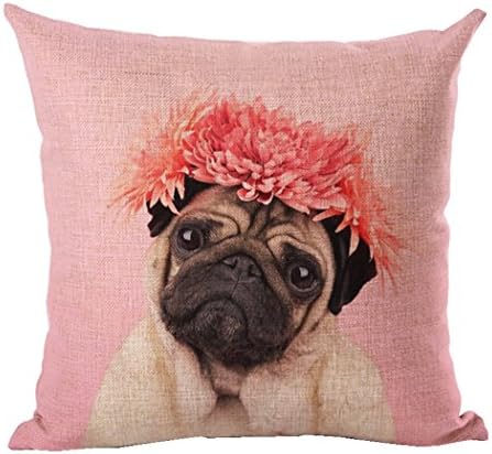 Lovely Dog Cushion Cover For Sofa Pillow Car Chair Home Decor Pillow Case (No.19)