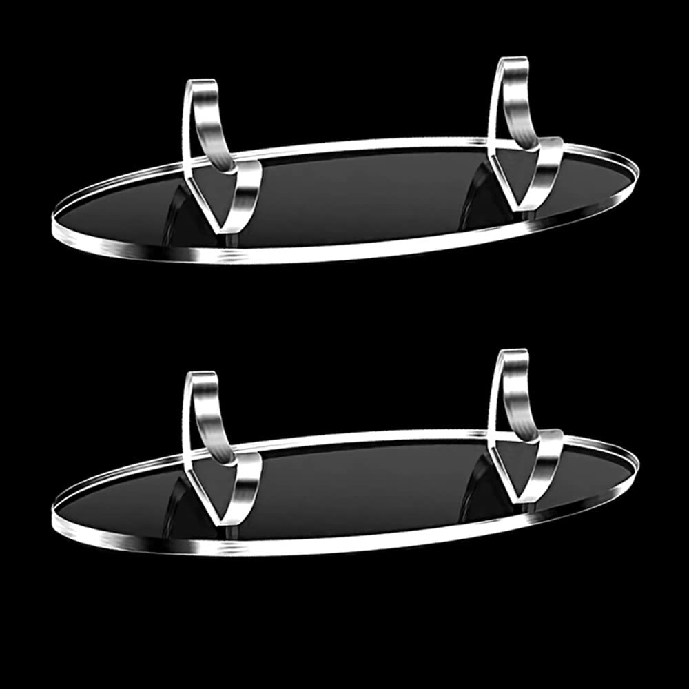 Haohai 2 Pieces Acrylic Pen Holder Display Stand, Pen Stand Makeup Brush Rack, Acrylic Stationery Pen Holder Display Stand, Fountain Pen Display Rack (White)