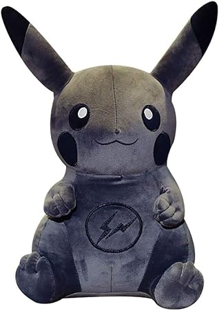 Amazon Bellagione ダークライトニングピカチュウ ショートぬいぐるみ人形 有名なグラフィティアーティストによる装飾 ぬいぐるみ かわいいアニメゲーム 子供向けギフト パーティー 子供 ホームデコレーション ブラック Bo 0622h02 ぬいぐるみ おもちゃ