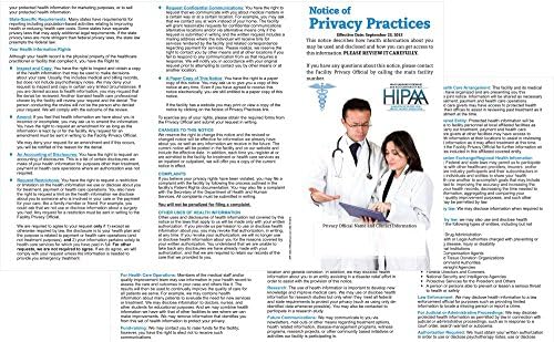HIPAA - Notice of Privacy Practices Brochures
