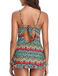 Misswim Trajes de baño para dama con aros y estampado floral