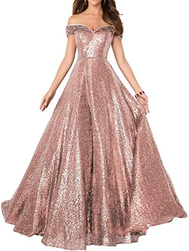 YIRENWANSHA 2018 Off Shoulder Prom Dress Women Long Sequin Manual Beaded Formal Gown SHPD41