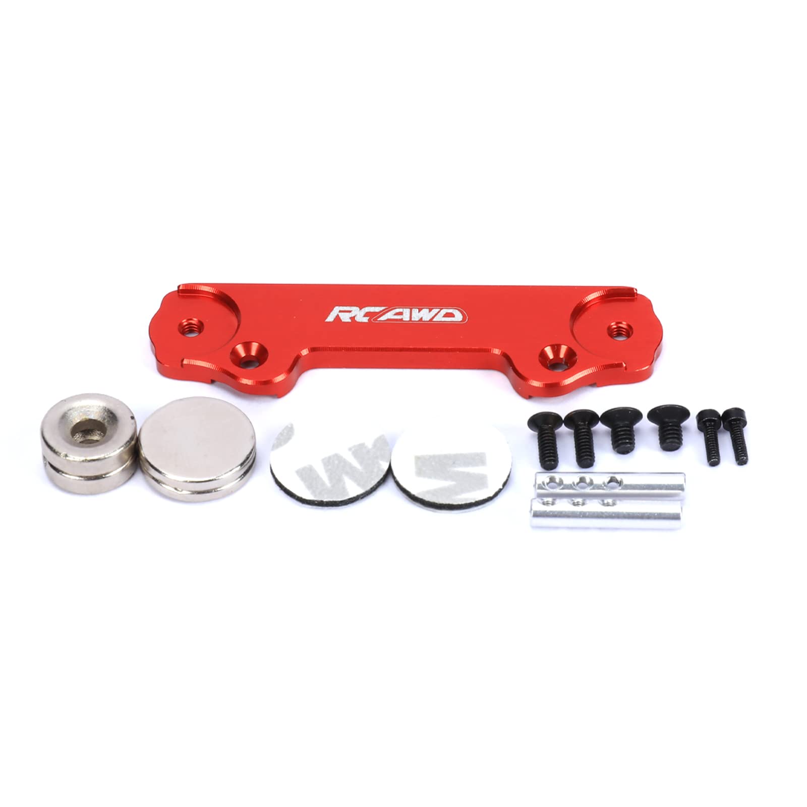 RCAWD Alloy Deadbolt body magnets set for Axial 1/24 SCX24 AXI90081 crawlers upgrades parts(Red)