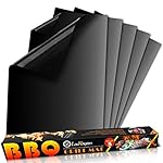 LauKingdom BBQ Grill Mat/Accessories Non-Stick , Reusable and Heat Resistant, Set of 5