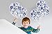 Treasures Gifted Blue Confetti Balloons - Clear Confetti Balloons - 12