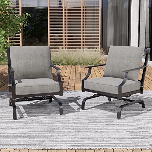 Grand patio Bistro Sets Metal Rocking Chairs Patio Chairs Indoor
