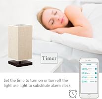 mlgb wifi smart wood table lamp