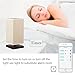 MLGB Alexa WiFi Smart Wood Table Lamp, Dimmable Multicolored Color Changing LED Light, with Fabric Shade and Solid Wood, Smartphone Control Compatible with Alexa …