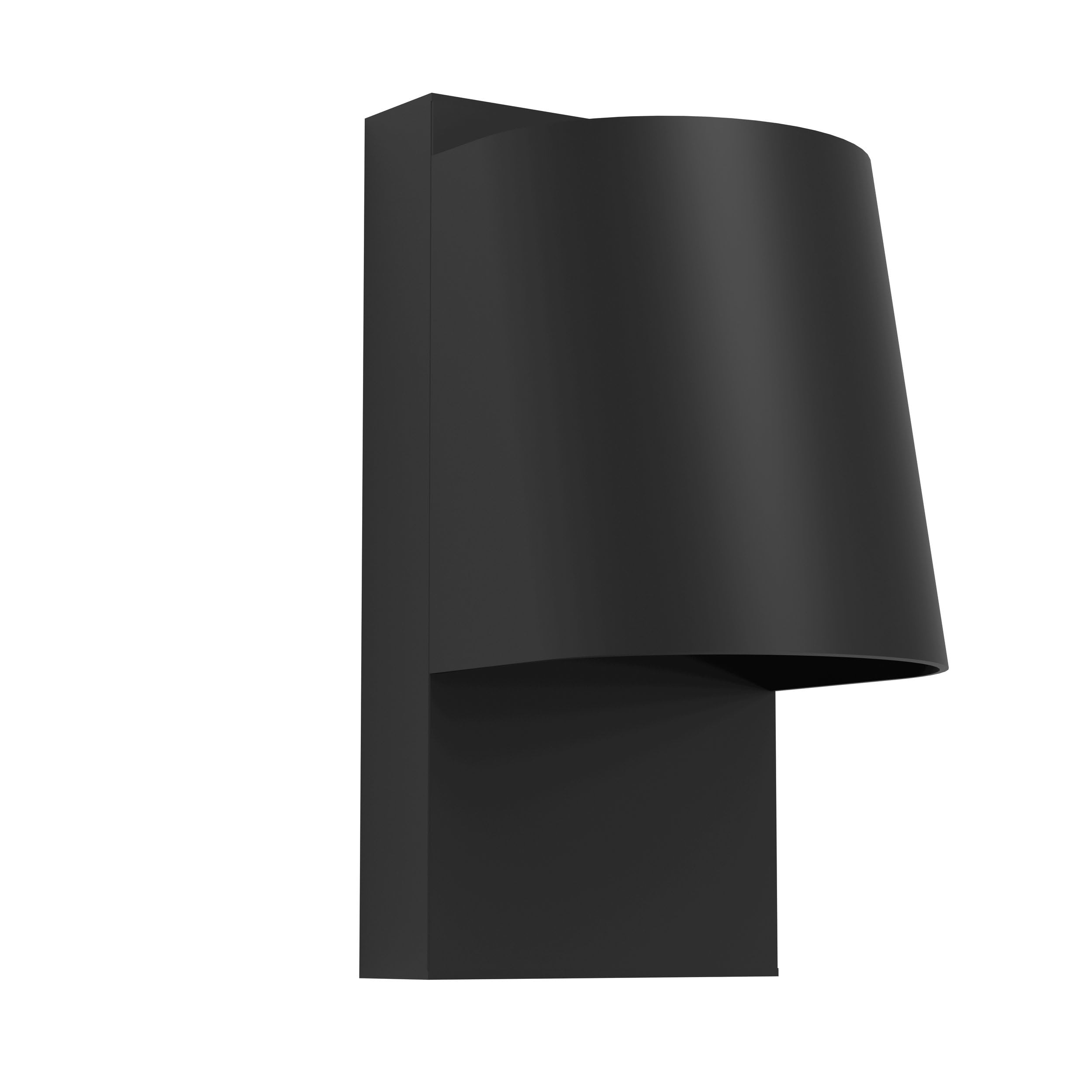 Eglo LED Outdoor wall Light Fixture Stagnone, External Porch Lighting, Outside Downlight with spot, Front Door façade lamp, Black Metal, incl. GU10 Bulb, Warm White, IP54