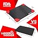 ERU erutray LARGEST SIZE 3 mm Magic Fast Thawing Plate For Frozen Foods - No Battery, No Microwav Defrosting Tray, 8x14 inch, Black