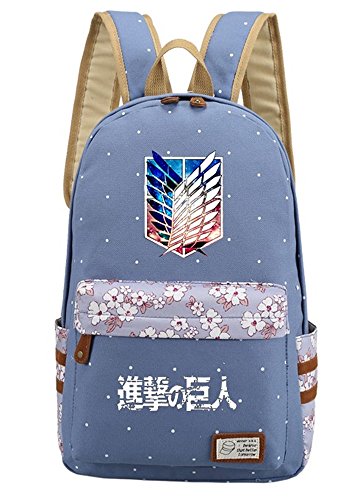 Siawasey Anime Attack on Titan Cosplay Bookbag Backpack School Bag