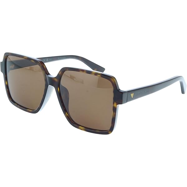 Amazon.com: Bottega Veneta Square Sunglasses BV1005S 001 Black