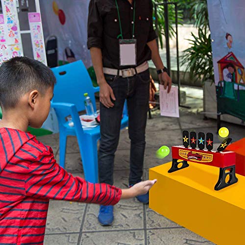 Bowling and Tossing Game for Kids - 2 in 1 Bowling Throwing Game Skittles Tossing Family Fun - Fun Indoor Carnival Game - Includes Base, Balls and Stickers - Toss and Bowling Game for Toddlers, Boys