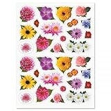 Current Spring Blossom Top Stickers - 64 Flower Stickers on two 8-1/2