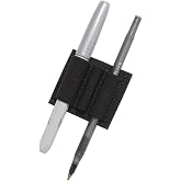 TACTICAL NOTEBOOK COVERS Detachable Elastic Pen-Marker Loop Patch | Hook Fastener Backing for Secure Attachment to Notebooks, Bags, and Gear | Compatible with Modular Tactical Systems | Small, Black